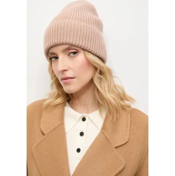 Čepice Vlněná čepice Answear.LAB béžová barva WZ24-CAD00J.cms 80X, vel. ONE SIZE