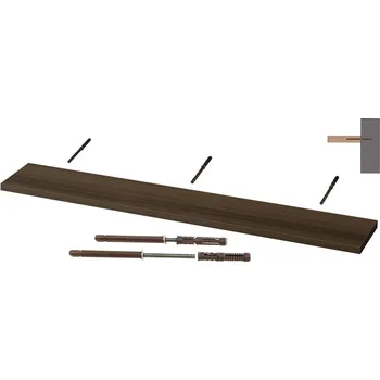 Obývací pokoj Nabytekmorava Nástěnná police na zeď Beta 120 cm Antracit