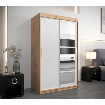 Šatní skříň Šatní skříň Abi Ro1 Barva korpusu: Dub Sonoma, Rozměry: 120 cm, Dveře: Dub sonoma