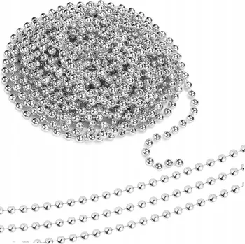 Vánoční dekorace Řetěz na vánoční stromeček korálky girlanda cívka dekorace