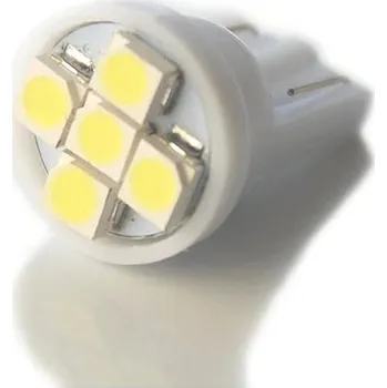 Autožárovka Rabel T10 W5W 5 smd 3528 5T bílá