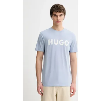 Pánské tričko Bavlněné tričko HUGO Dulivio 50467556 modrá 05D, vel. XS