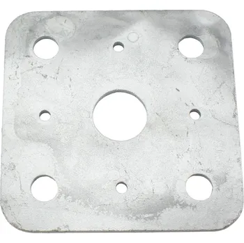 Tesařské kování MTR® Deska k patce sloupku, bez matice, 110x110mm, 4mm, ZN
