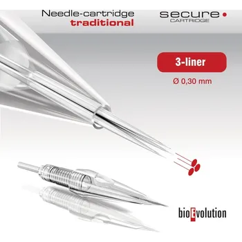 Tetování Kartuše SECURE 3 Liner 0,30 BioEvolution