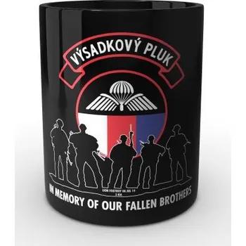 Sběratelský sportovní předmět Černý hrnek Foxtrot memories - černá