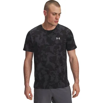 Pánské běžecké triko s krátkým rukávem UNDER ARMOUR-UA Launch Printed SS Černá XXL