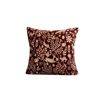 Povlak na dekorativní polštářek Textilomanie Povlak na polštářek 45 x 45 cm vínová
