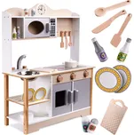 LULILO Dětská dřevěná kuchyňka MDF KUKETO + příslušenství