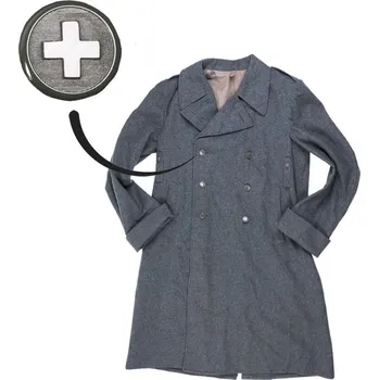Dámský kabát Armáda Švýcarská Kabát švýcarský vlněný dvouřadé knoflíky