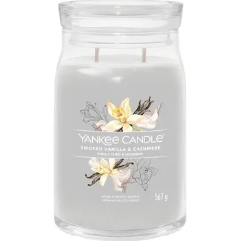 Svíčka Yankee-Candle Pokojove-vune Vonne-svickySmoked Vanilla & Cashmere 567 g (944,00 Kč / 1 kg)