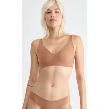 Dámská móda Sloggi Zero Feel Soft Bra podprsenka bez kostic tělová - SLO00CM/tmavě tělová / M SLO1B017-00CM