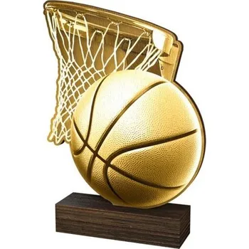 Volný čas Poháry Bauer Dřevěná plaketa WF019 | Basketball