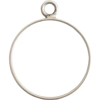 Náušnice Nunn Design rámeček na náušnice 31x25 mm postříbřený