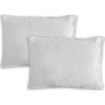 Povlečení Gipetex Natural Dream Povlak na polštář italské výroby 100% bavlna - 2 ks sv.šedá - 2 ks 70x90 cm