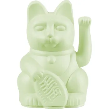 Figurka Donkey Kočka pro štěstí Maneki Neko Světle zelená 9,8cm