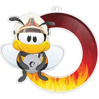 Poháry Bauer Akrylátová medaile MDAKM10 | Hasiči