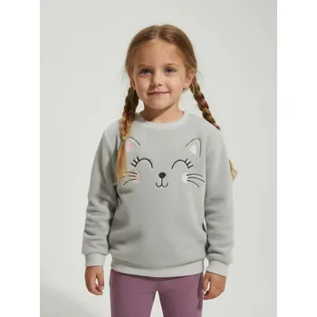 Dětská móda Sinsay - Mikina s kulatým výstřihem - šedá - 298GQ-09X - 298GQ-09X-128