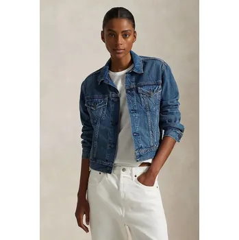 Pánská větrovka Džínová bunda Polo Ralph Lauren 211969408 modrá 55J, vel. XL