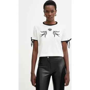 Dámské tričko Bavlněné tričko Pinko dámské, bílá barva, 105558 A2SF 105558.A2SF 00X, vel. S