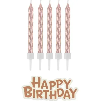 Dortová svíčka GD Svíčky dortové 16 ks H. Birth, ROSEGO 297558