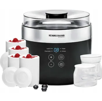 Jogurtovač Výrobník jogurtu Rommelsbacher JG 80 černý 20 W 1,2 l
