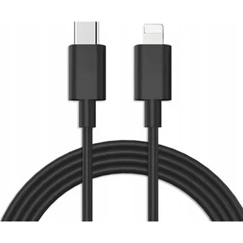 Datový kabel Kabel Apple USB typ C - Apple Lightning 1 m černý