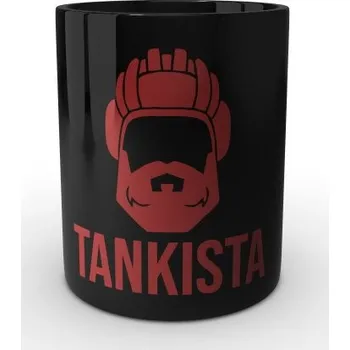 Sběratelský sportovní předmět Černý hrnek Tankista (merch) - černá