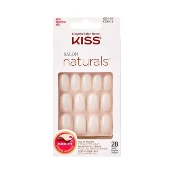 Umělé nehty Umělé nehty Kiss Salon naturals + lepidlo.