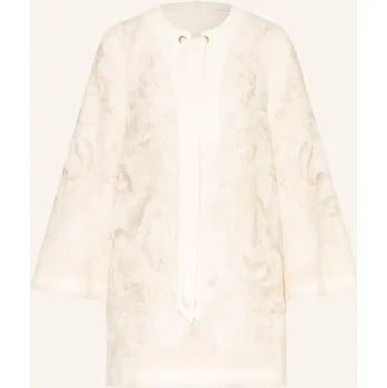 Dámské šaty Zimmermann Dámské Plátěné Šaty, krémová / černošedá, 34