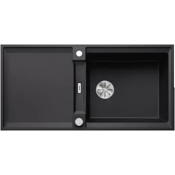 Granitový dřez Blanco ADIRA XL 6 S-F Silgranit černá oboustranné provedení s excentrem - 527625