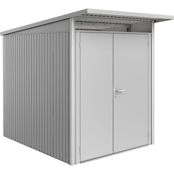 Zahradní domek Domek na nářadí AVANTGARDE A2, stříbrná, dvoukřídlé dveře BH15029
