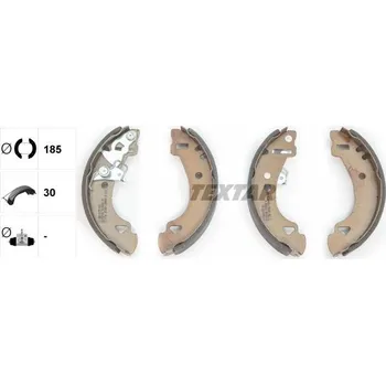 Brzdová čelist Sada brzdových čelistí TEXTAR 91048400