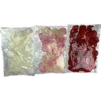 umělá květina Růže lupínky bal.152 ks krémová