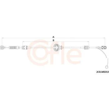 Tažné lanko, ruční převodovka COFLE 2CB.ME013
