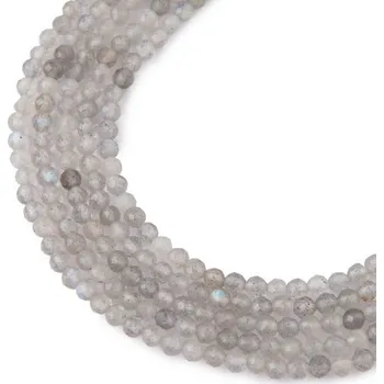 Dětské navlékací korálky Korálky z minerálu Labradorit AAA 3 mm broušené