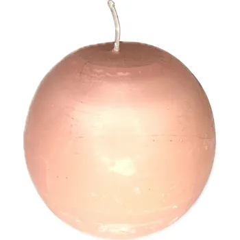 Svíčka Svíčka koule pr. 7,5 cm růžová