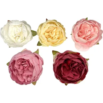 umělá květina Pivoňky hlava mix barev Barva: Žlutá