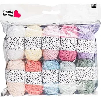 kreativní sada Rico Design Sada klubíček na háčkování bavlna 10ks Vintage