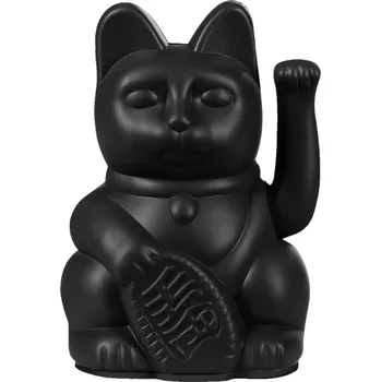 Figurka Donkey Kočka pro štěstí Maneki Neko Černá 9,8cm