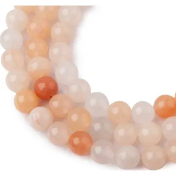 Dětské navlékací korálky Korálky z minerálu Avanturín růžový 8 mm