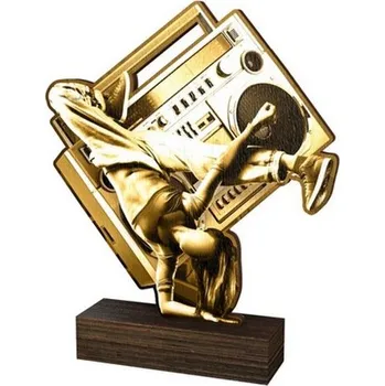 Volný čas Poháry Bauer Dřevěná plaketa WF195 | Tanec