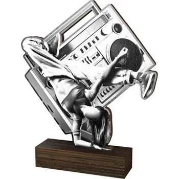 Volný čas Poháry Bauer Dřevěná plaketa WF196 | Tanec