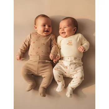 Sinsay - Sada 2 bavlněných body - krémová - 855FW-01X - 855FW-01X-56