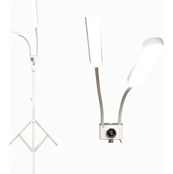 Stojací lampa Kosmetická LED Lampa Duo pro Prodlužování Řas, Profesionální, Stojací, Bílá