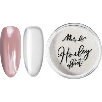 Prášek na nehty Molly Lac Hailey efekt 0,3 g bílý