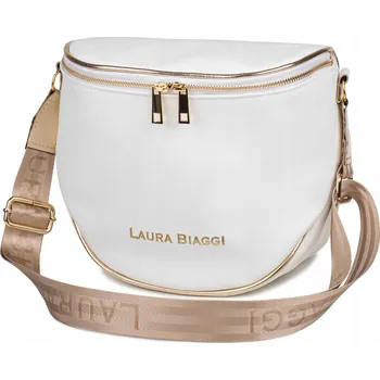 Kabelka Laura Biaggi kabelka přes rameno eko kůže bílá