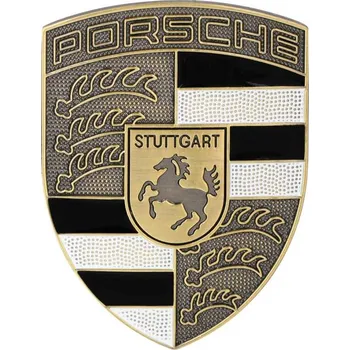 Péče o chrup Nápis Porsche Stuttgart s nástavcem - barva zlatohnědá