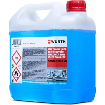 Náplň do chladiče a ostřikovače Würth nemrznoucí směs do ostřikovačů -20°C 3 l