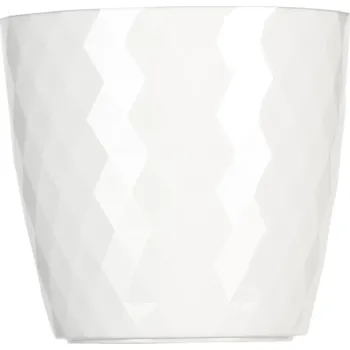 Obal na květináč Obal plastový CRISTAL pr.14 cm bílý