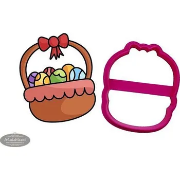 Vykrajovátko Dortmarket Vykrajovátko Košík s mašlí - 3D tisk